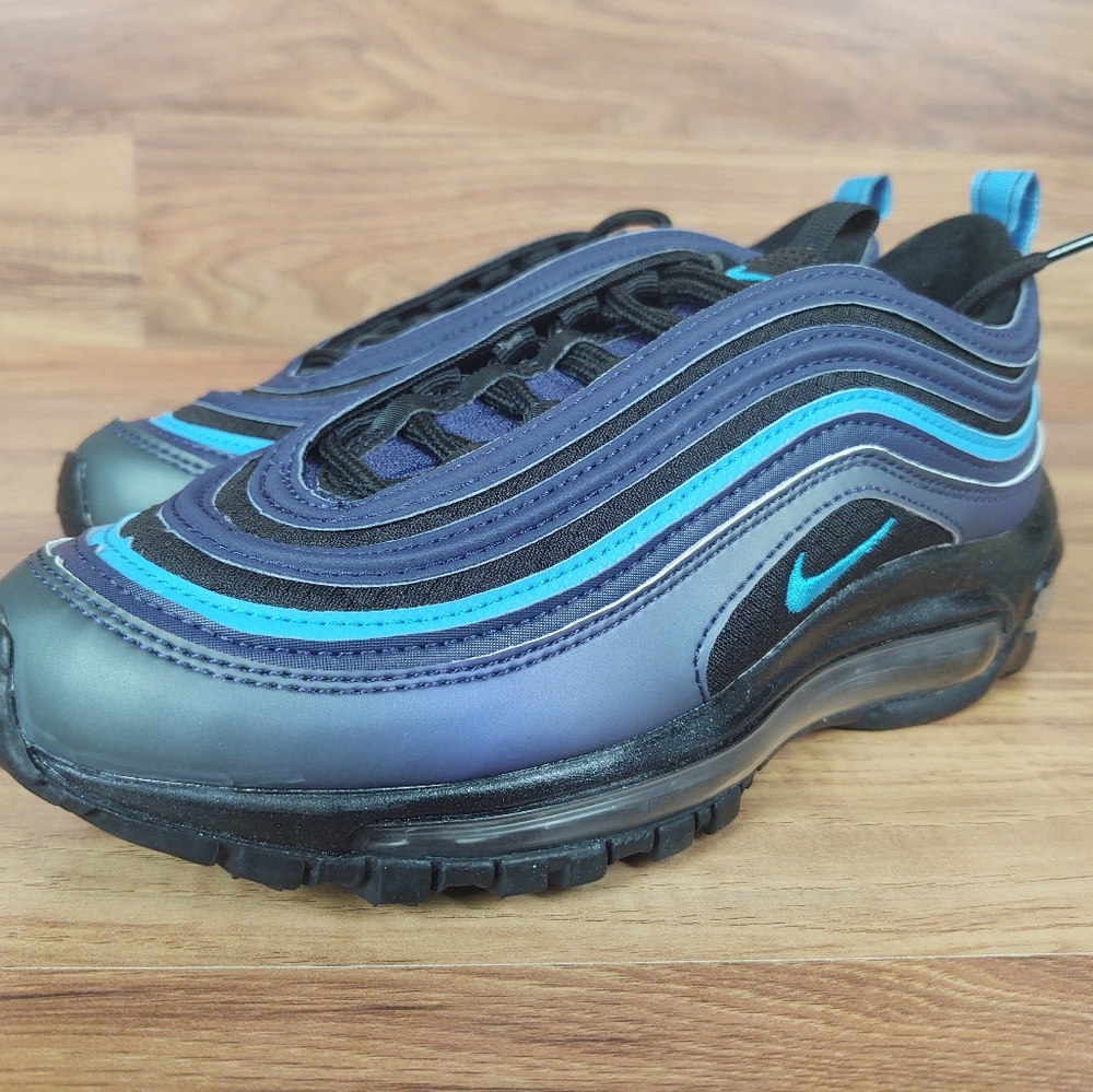 Nike Air Max 97 SE GS CT9637-400 Black Blue Rare S